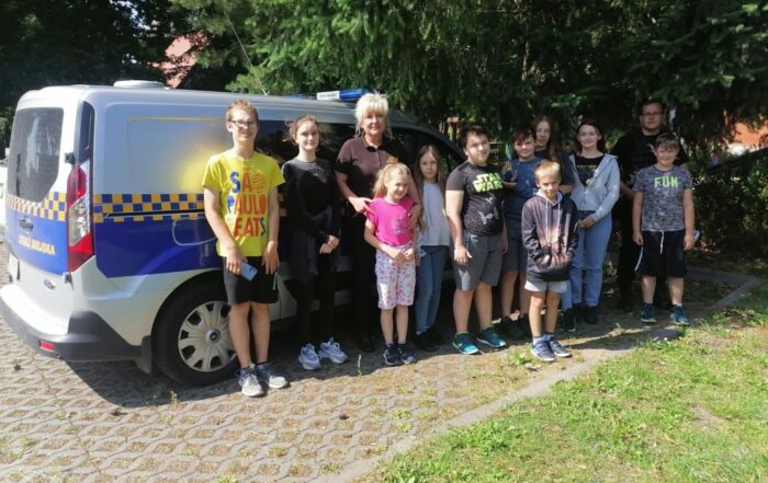 Spotkanie z funkcjonariuszami Straży Miejskiej w PWD Karnieszewice 13